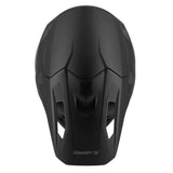 Casque cross Whip noir mat — vue du dessus de la coque