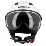 Casque Style Avion de chasse - LEOV S779 BLANC - LE PRATIQUE DU MOTARD