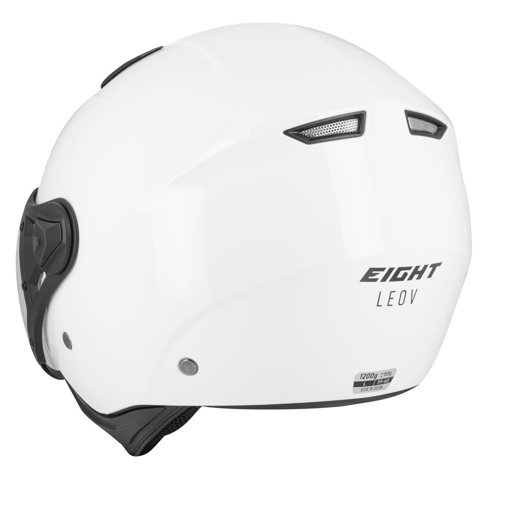 Casque Style Avion de chasse - LEOV S779 BLANC - LE PRATIQUE DU MOTARD