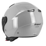 Casque aviateur moto - JET Eight Gris - LE PRATIQUE DU MOTARD