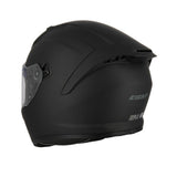 Casque intégral S443 Aero noir mat — vue trois-quarts arrière