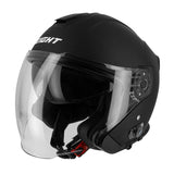 Jet-Motorradhelm mit integriertem Bluetooth – S770 Schwarz