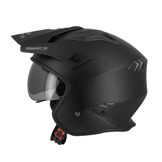 Casque Jet Trial/Quad - Swaps TROOPER Noir Mat