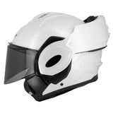 Casque Flip - Up FlipTech EIGHT – Blanc Brillant | ECE 22.06 Jet & Intégral - LE PRATIQUE DU MOTARD