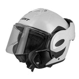 Casque Modulable Flip-Up 180° — Blanc Nacré | ECE 22.06 Jet & Intégral