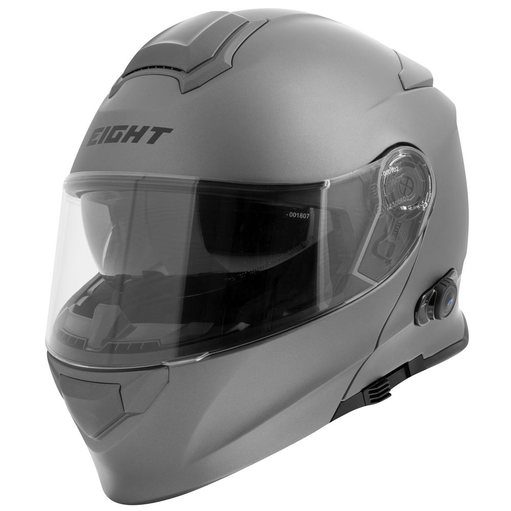 Casque moto bluetooth - Gris Titanium - LE PRATIQUE DU MOTARD