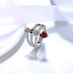 Bague femme acier inoxydable - Love and Bones™ - LE PRATIQUE DU MOTARD