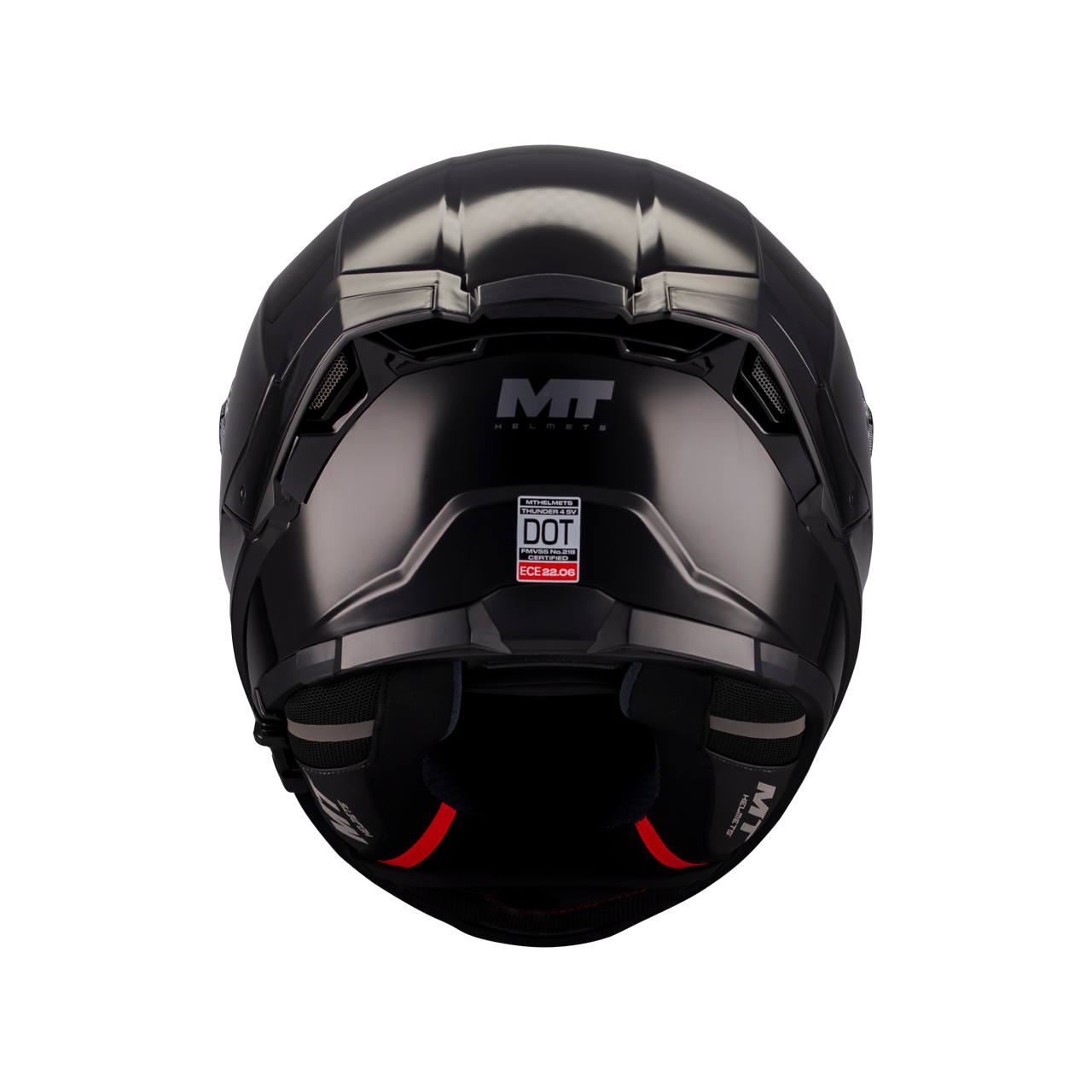 Casque intégral MT Thunder 4 SV Pure Noir Gloss — détail intérieur — Le Pratique du Motard