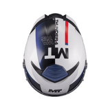 Casque Intégral MT Thunder 4 SV Waves Blanc/Marine Gloss — ECE 22.06 - LE PRATIQUE DU MOTARD