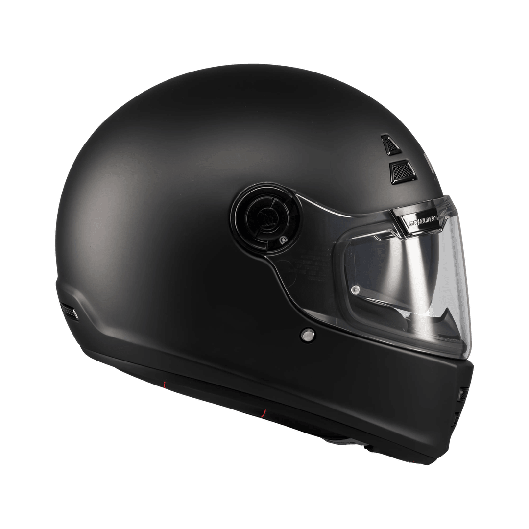 Casque intégral MT Jarama SV noir mat profil droit, écran solaire escamotable