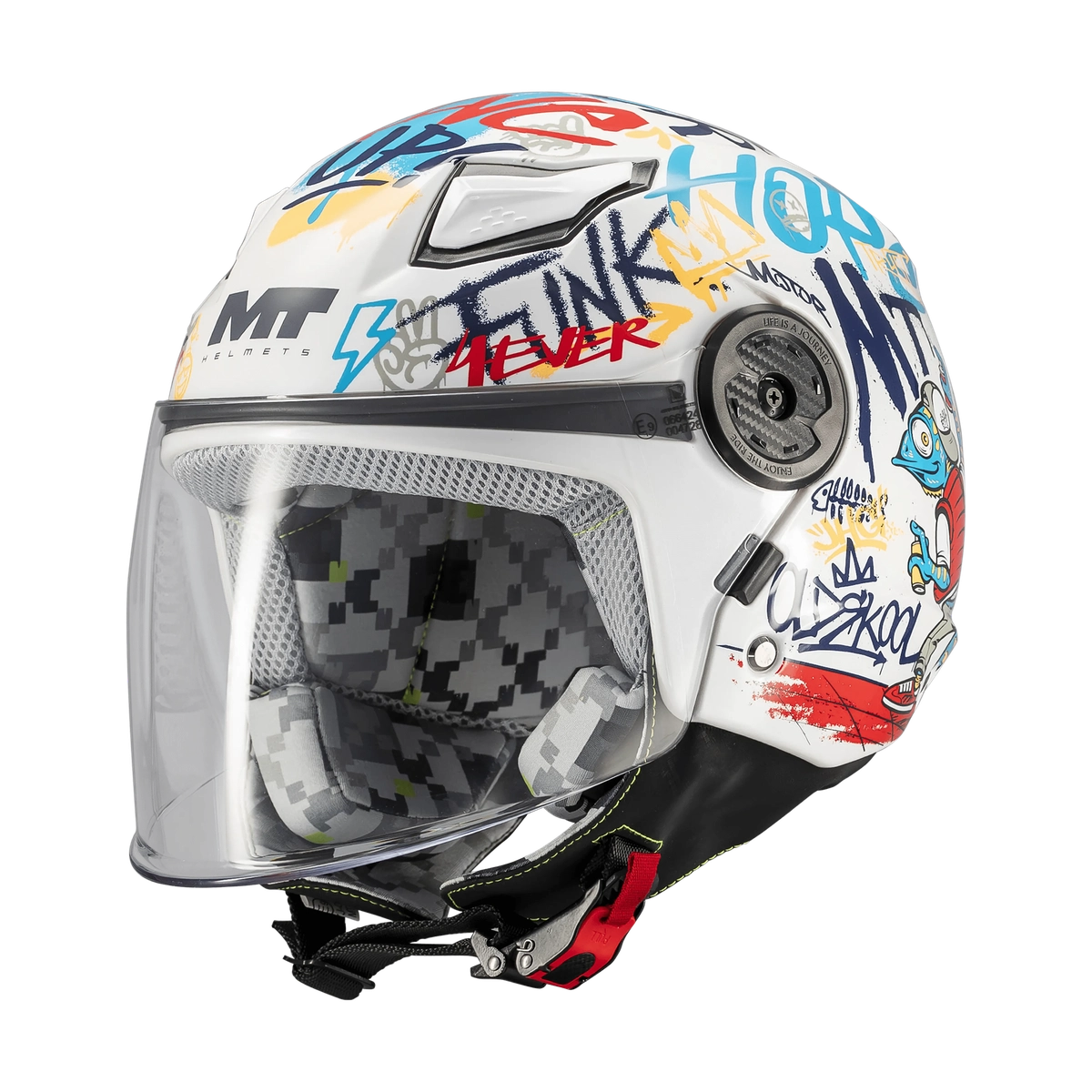 Casque Jet Enfant MT Lite Crew Graphic — ECE 22.06 Passager Scooter - LE PRATIQUE DU MOTARD