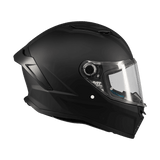 Casque intégral moto noir mat Stinger 2 vue de profil droit visière fermée