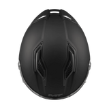 Casque intégral MT Stinger 2 noir mat vue de dessus extracteurs de ventilation