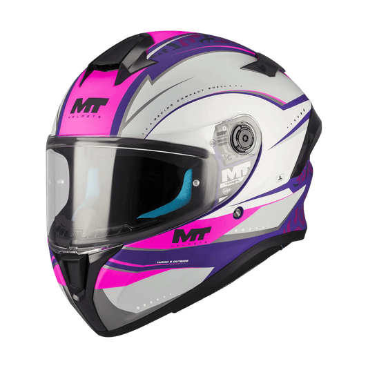 Casque Intégral Femme MT Targo S Outside Rose/Violet — ECE 22.06 - LE PRATIQUE DU MOTARD
