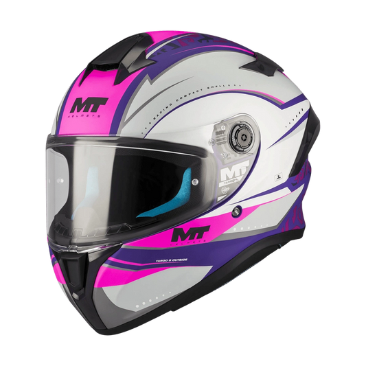 Casque Intégral Femme MT Targo S Outside Rose/Violet — ECE 22.06 - LE PRATIQUE DU MOTARD