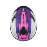 Casque Intégral Femme MT Targo S Outside Rose/Violet — ECE 22.06 - LE PRATIQUE DU MOTARD
