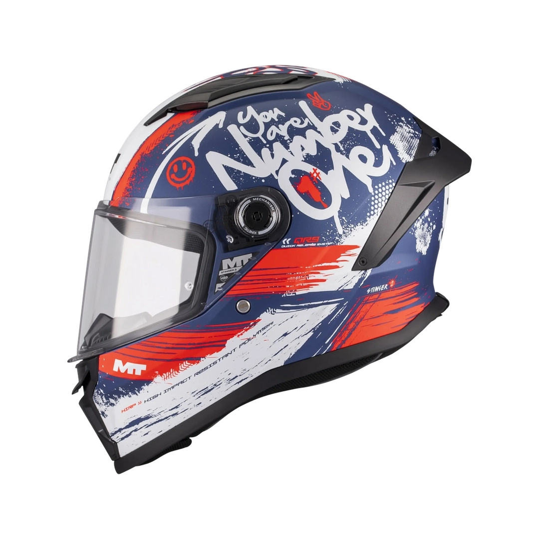 Casque cross enfant MT Stinger 2 Kids Rocket — vue de face — Le Pratique du Motard