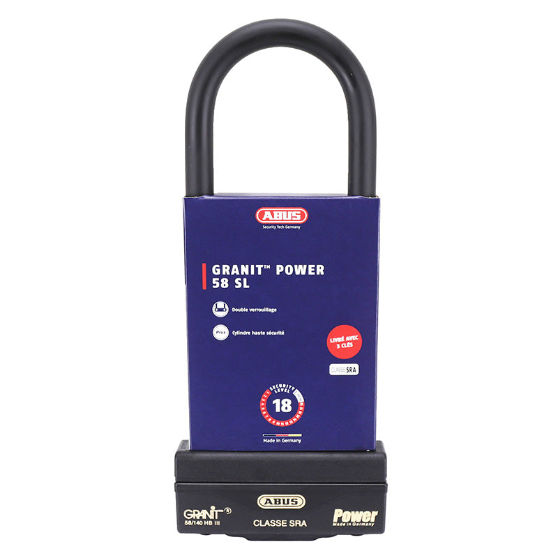 Antivol U Abus Granit Power 84 X 259 Mm (Diam 18 Mm) (Classe Sra)
