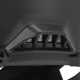Casque intégral ADX AI500 Noir Mat — détail arrière de la coque