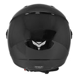 Casque jet ADX AJ050 Noir Brillant — vue arrière