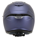Casque jet ADX AJ300 Bleu Mat — vue arrière
