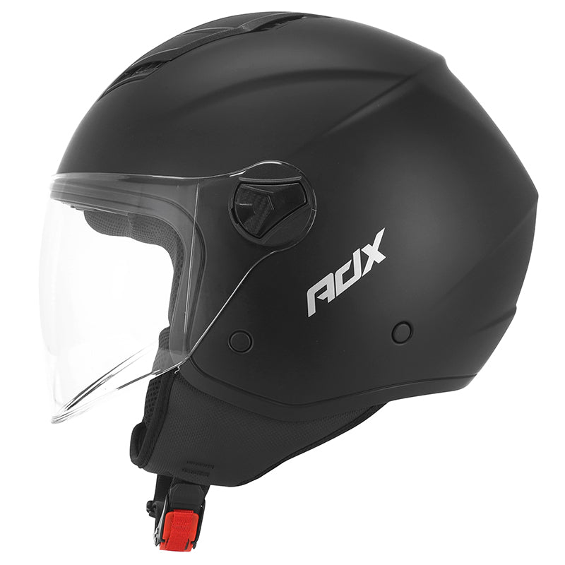 Casque jet ADX AJ050 Noir Mat — profil