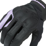 Gants moto été Penna EVO Lady Noir/Violet — détail du dos : bande violette sur la tranche