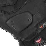 Gants moto mi-saison Metropolis Noir/Gris — gros plan de la paume, renfort ovale