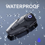 Intercom Moto ASMAX MAXRUNON — Bluetooth 5.3, 2 Utilisateurs, 500 m, 24 h Autonomie, Étanche IPX5
