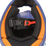 Casque cross enfant ADX ACK Violet/Orange/Bleu Brillant — boucle micrométrique et intérieur