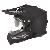 Casque cross/trail ADX AC900 Noir/Argent Mat — profil