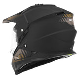 Casque cross/trail ADX AC900 Noir/Or Mat — vue trois-quarts arrière