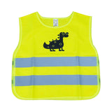 Gilet jaune enfant à motif dinosaure — vue de face