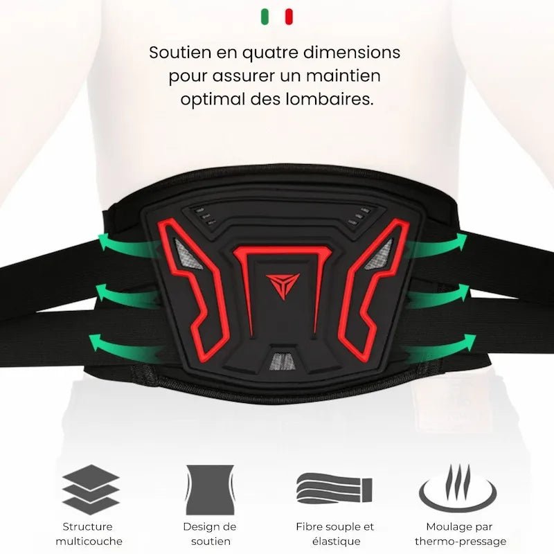 Ceinture de protection lombaire moto - LE PRATIQUE DU MOTARD