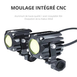 Mini Phare moto LED Additionnel | VisionPlus F150 - S (Interrupteur Sans fil) - LE PRATIQUE DU MOTARD