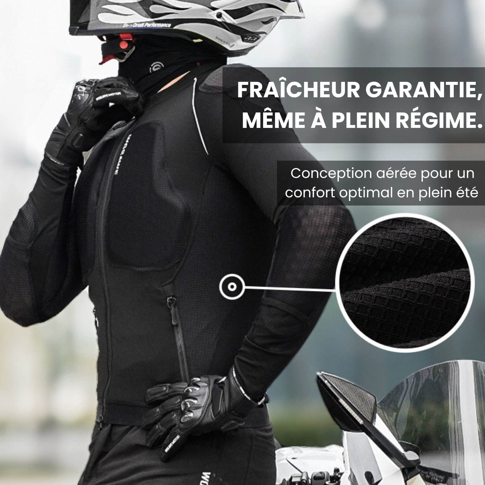 Veste Moto Été Homme avec protection CE2 | NEMESIS™ - LE PRATIQUE DU MOTARD
