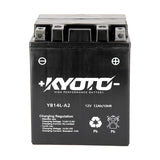 Batterie Moto Kyoto YB14L-A2 — AGM 12V Sans Entretien