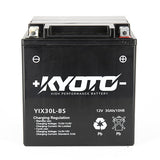 Batterie Moto Kyoto YIX30L-BS — AGM 12V Sans Entretien