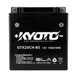 Batterie Moto Kyoto YTX20CH-BS — AGM 12V Sans Entretien