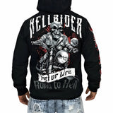Veste Zippée "Hellrider" – Édition Heavyweight 340g (Broderie Premium) - LE PRATIQUE DU MOTARD