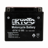 Batterie Moto Kyoto YTX12-BS — AGM 12V Sans Entretien