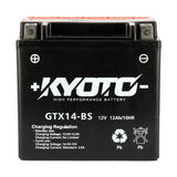 Batterie Moto Kyoto YTX14-BS — AGM 12V Sans Entretien