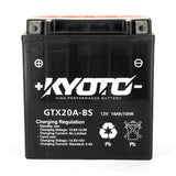 Batterie Moto Kyoto YTX20A-BS — AGM 12V Sans Entretien