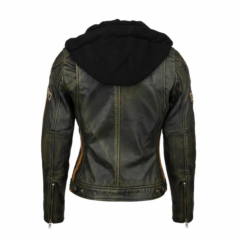 Blouson cuir moto rétro chic pour femme | LEGENDARY 58™ - LE PRATIQUE DU MOTARD