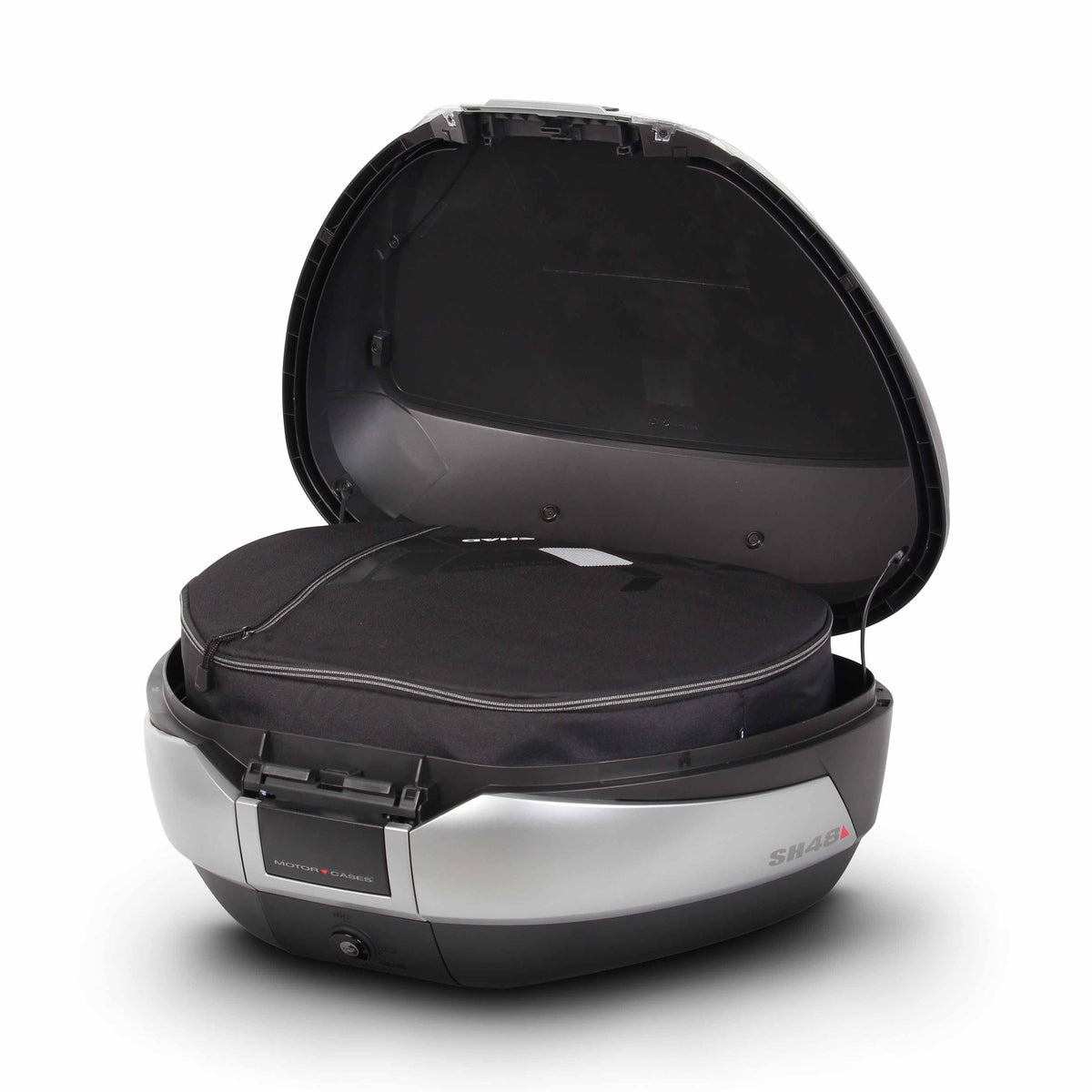 Top Case SHAD SH48 New Titanium — Top Case Moto 48L Finition Titanium - LE PRATIQUE DU MOTARD