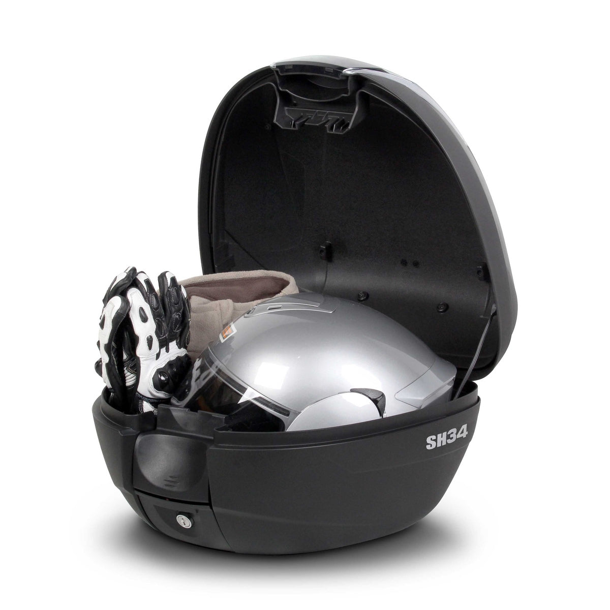 Top Case SHAD SH34 Carbon — Top Case Moto 34L Look Carbone - LE PRATIQUE DU MOTARD