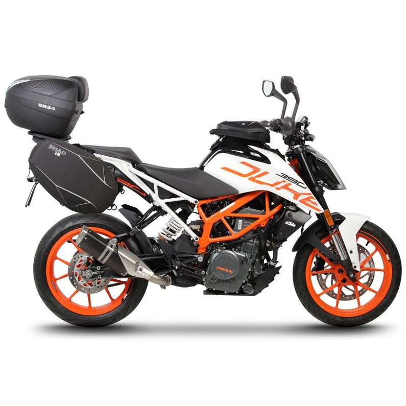 Fixation pour Top Case KTM Duke 125/390 - LE PRATIQUE DU MOTARD