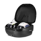 Top Case SHAD SH59X Aluminium — Top Case Extensible 59 - 68L Alu - LE PRATIQUE DU MOTARD