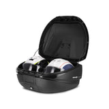 Top Case SHAD SH59X Aluminium — Top Case Extensible 59 - 68L Alu - LE PRATIQUE DU MOTARD