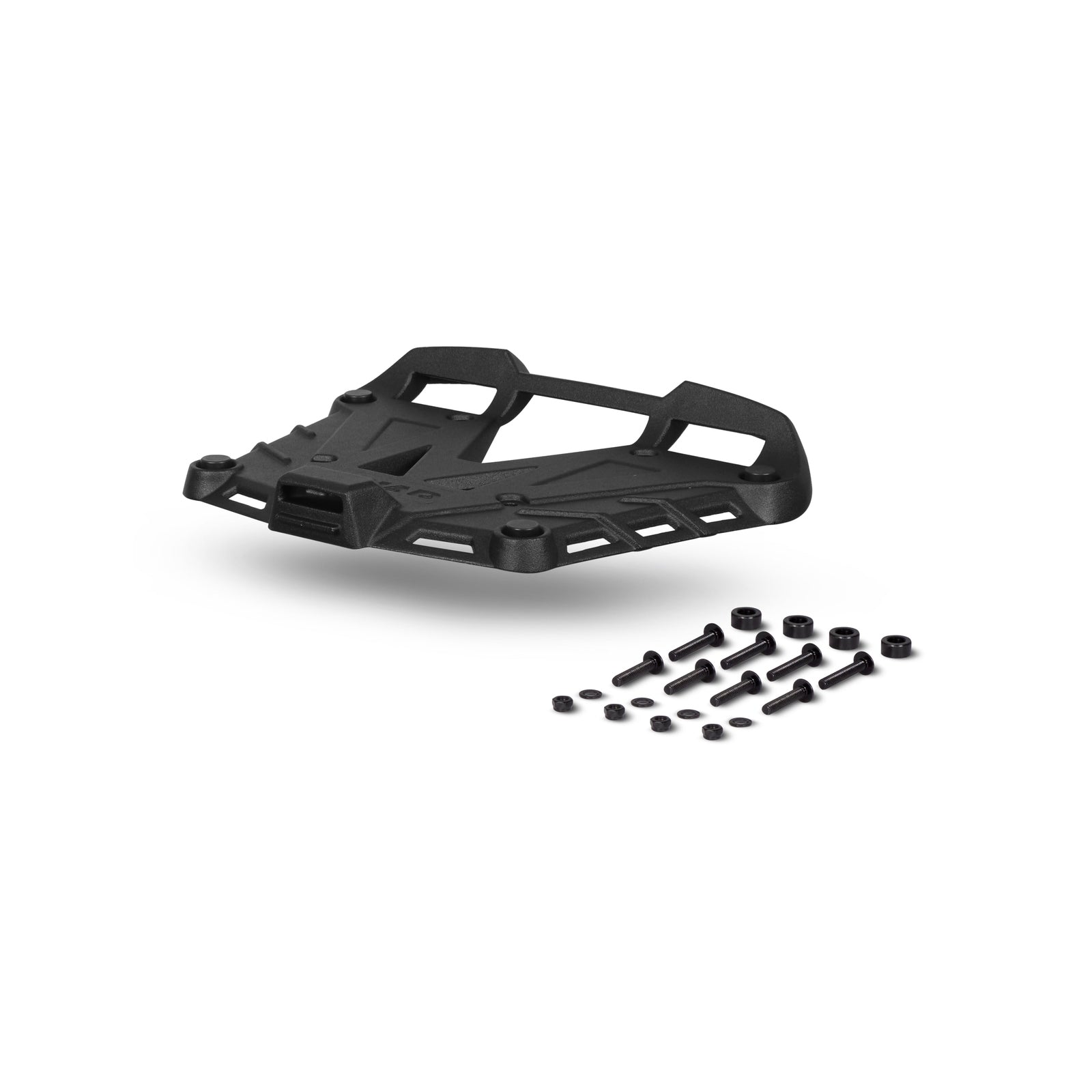 Platine Noir Aluminium + Kit Visserie - LE PRATIQUE DU MOTARD